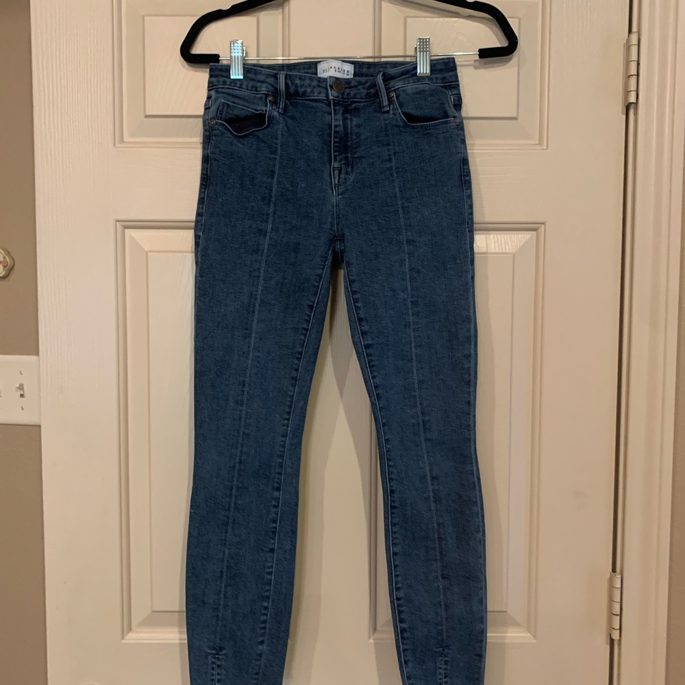 PARKER SMITH Dark Blue Skinny Jeans